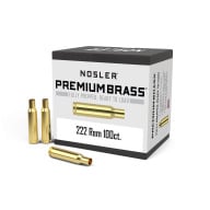 Nosler Brass 222 Remington Unprimed Box of 100