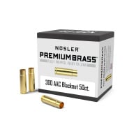 Nosler Brass 300 AAC Blackout Unprimed Box of 50
