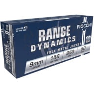 Product Name: FIOCCHI AMMO 9MM LUGER 158gr FMJ 850fps 50/bx 20/cs