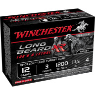 Product Name: WINCHESTER AMMO 12ga 3" 1-3/4oz #4 LONG BEARD XR S-L 10/b