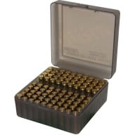 MTM RIFLE FLIP-TOP 100rd 22250-308/CLR-SMOKE 12c