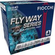 Product Name: FIOCCHI AMMO 20ga 3" SP-STEEL 1500fps 7/8oz #3 25b 10c