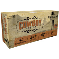 Product Name: FIOCCHI AMMO 44 S&W 247gr LRN COWBOY 820fps 50/bx 20/cs
