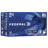 Product Name: FEDERAL AMMO 22LR Hi-Vel 38gr HP COPPER 50/bx 100/cs
