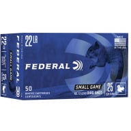 FEDERAL AMMO 22LR BIRD-SHOT #12 LEAD SHOT 50/bx 50/cs