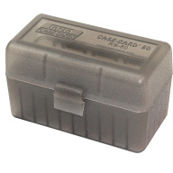 MTM RIFLE FLIP-TOP 50rd 17-222MAG/CLR-SMOKE 24/CS