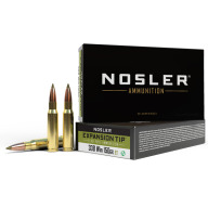 NOSLER AMMO 308 WINCHESTER 150gr E-TIP 20/bx 10/cs
