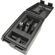 MTM TACTICAL HANDGUN CASE 3-GUN DARK GREY