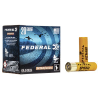 Product Name: FEDERAL AMMO 20ga 3" STEEL 7/8oz #2 25/bx 10/cs