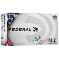 FEDERAL AMMO 270 WINCHESTER 130gr SP NON-TYPICAL 20/bx 10/cs