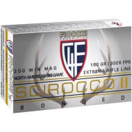 Product Name: FIOCCHI AMMO 300 WINCHESTER MAG 180gr SCIROCCO 20/bx 10/cs