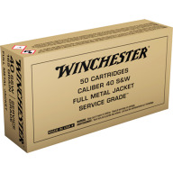 Product Name: WINCHESTER AMMO 40 S&W 165g FMJ- FN SERVICE GRADE 50b 10c