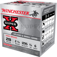 Product Name: WINCHESTER AMMO 28ga 2.75 3/4oz SUP-X UPLAND HB 6 25b 10c