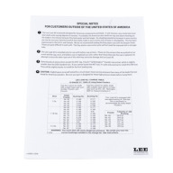 Product Name: LEE SPARE SPECIAL NOTES **LA1090**