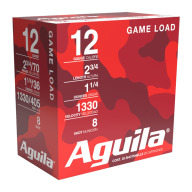 Product Name: AGUILA 12ga 2.75" 1-1/4oz 1330fps #8 25/bx 10/cs