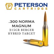 PETERSON AMMO 300 NORMA MAG 215g BERGER HYB 20/BX