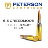 PETERSON AMMO 6.5 CREEDMR 140gr HORNADY ELD-M 20/BX
