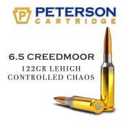 PETERSON AMMO 6.5 CREEDMR 122gr LEHIGH CHAOS 20/BX