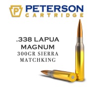 PETERSON AMMO 338 LAPUA MAG 300gr SIERRA MK 20/BX