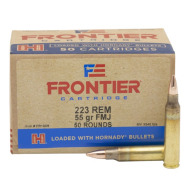 Product Name: FRONTIER AMMO 223 REMINGTON 55gr FMJ 50/BX 10/CS