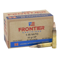 Product Name: FRONTIER AMMO 5.56 NATO 55gr HP MATCH 50/BX 10/CS