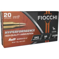 Product Name: FIOCCHI AMMO 243 WINCHESTER 90gr SCIROCCO 20/bx 10/cs