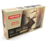 NORMA AMMO 308 WINCHESTER 150gr WHITETAIL 20/bx 10/cs