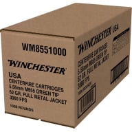 WINCHESTER AMMO 5.56MM 62gr FMJ M855 LC GREEN TIP 1000/bx