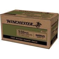 WINCHESTER AMMO 5.56MM 62gr FMJ M855 LC GRN TIP 150/b 4/c