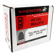 WINCHESTER BULLET 45c (.451) 230gr FMJ 500/bx 3/cs