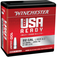 Product Name: WINCHESTER BULLET 22c (.224) 62gr OT 100/bx 10/cs
