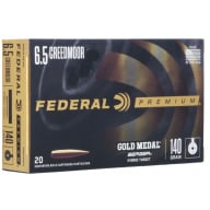 Federal 6.5 Creedmoor 140gr Berger Hybrid Target Ammunition Box of 20