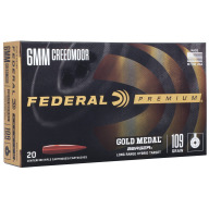 Product Name: FEDERAL AMMO 6MM CREEDMOOR 109gr LR-TGT 20/bx 10/cs
