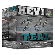 Product Name: HEVI-SHOT 12ga HEVI TEAL 3" 1.25oz #6 25/bx 10/cs