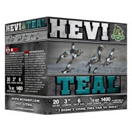 Product Name: HEVI-SHOT 20ga HEVI TEAL 3" 7/8oz #6 25/bx 10/cs