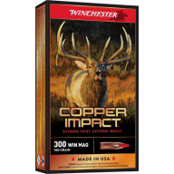 WINCHESTER AMMO 300 WINCHESTER MAG 180g COPPER IMPACT LF 20b 10c
