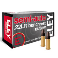 ELEY AMMO 22LR 42g RN S/A BENCHREST OUTLAW 50b 100c