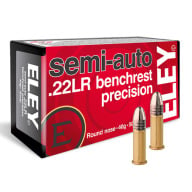 ELEY AMMO 22LR 40g RN S/A BENCHREST PREC 50b 100c