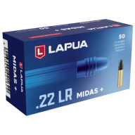 Product Name: LAPUA AMMO 22LR 40gr LRN MIDAS + 50/bx 100/cs