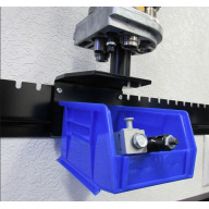 InLine Fabrication Underbin Bracket System for Lyman American 8 Turret Toolhead Dock w/ Black Bin