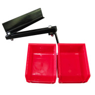 InLine Fabrication Universal Double Component Tray System w/ Blue Bins