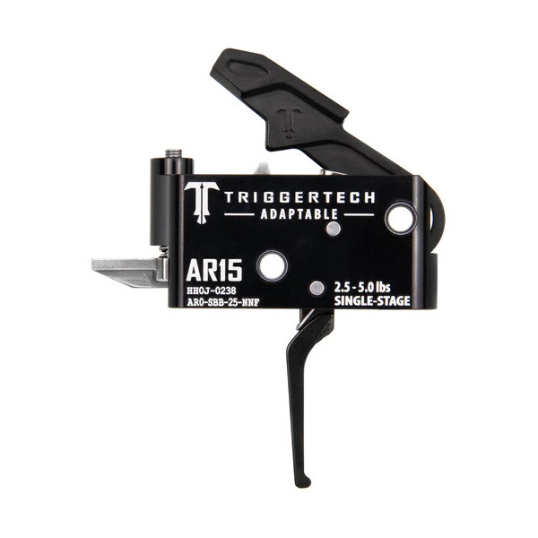 TRIGGERTECH AR-15 ADAPTAB SINGLE FLAT 2.5-5LB BLK