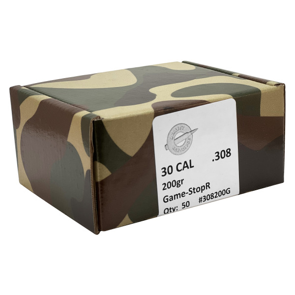 QUALITY CARTRIDGE 30c (.308) 200g BULLET GSTOPR 50/bx