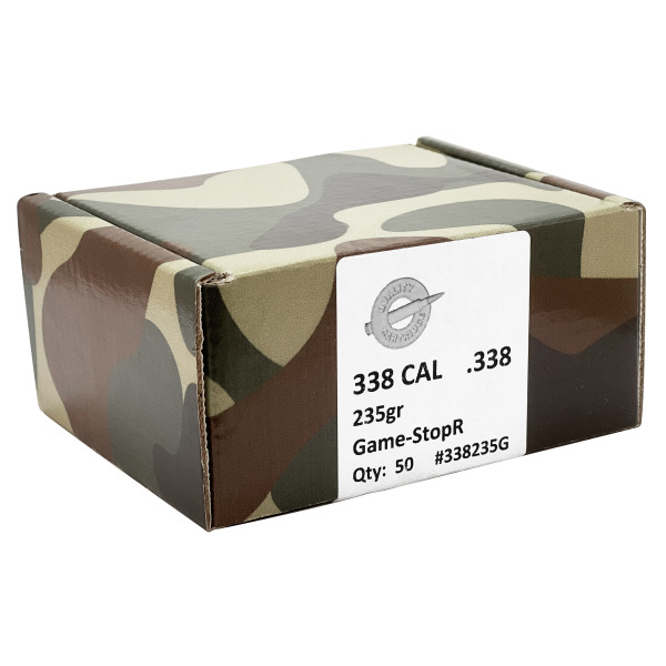 QUALITY CARTRIDGE 338c (.338) 235g BULLET GSTOPR 50/bx
