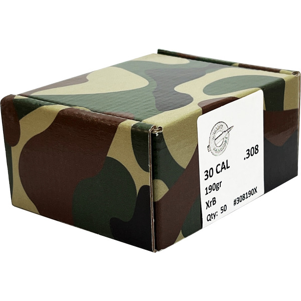 QUALITY CARTRIDGE 30c (.308) 190g BULLET XrB 50/bx