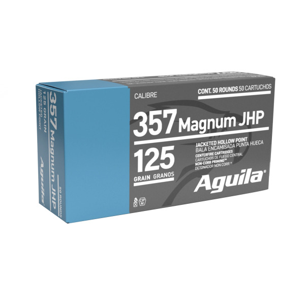AGUILA AMMO 357 MAG 125gr JHP 50/bx 10/cs