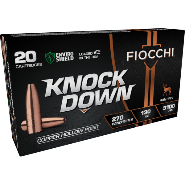 FIOCCHI AMMO 270 WINCHESTER 130gr COPPER HP 20/bx 10/cs