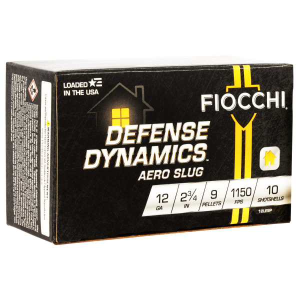 FIOCCHI BUCKSHOT 12ga 2.75" 1150fps #1BK 9pel 10b 25c