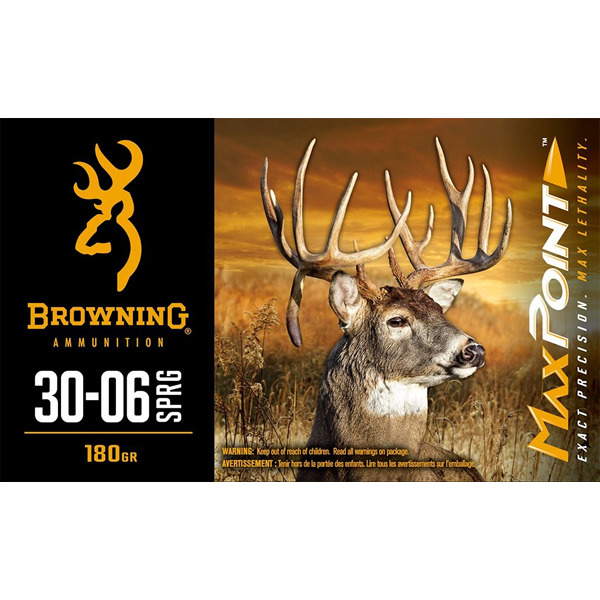 BROWNING AMMO 30-06 SPR 180gr MAXPOINT 20/bx 10/cs