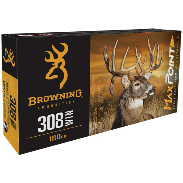 BROWNING AMMO 308 WINCHESTER 180gr MAXPOINT 20/bx 10/cs